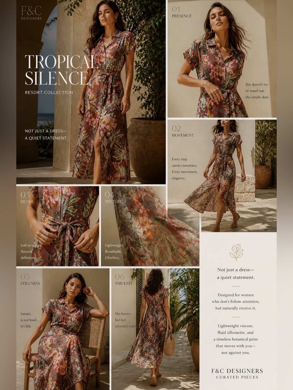 LC Waikiki Tropical Midi Shirt Dress Belted Floral Viscose Size 38 EU